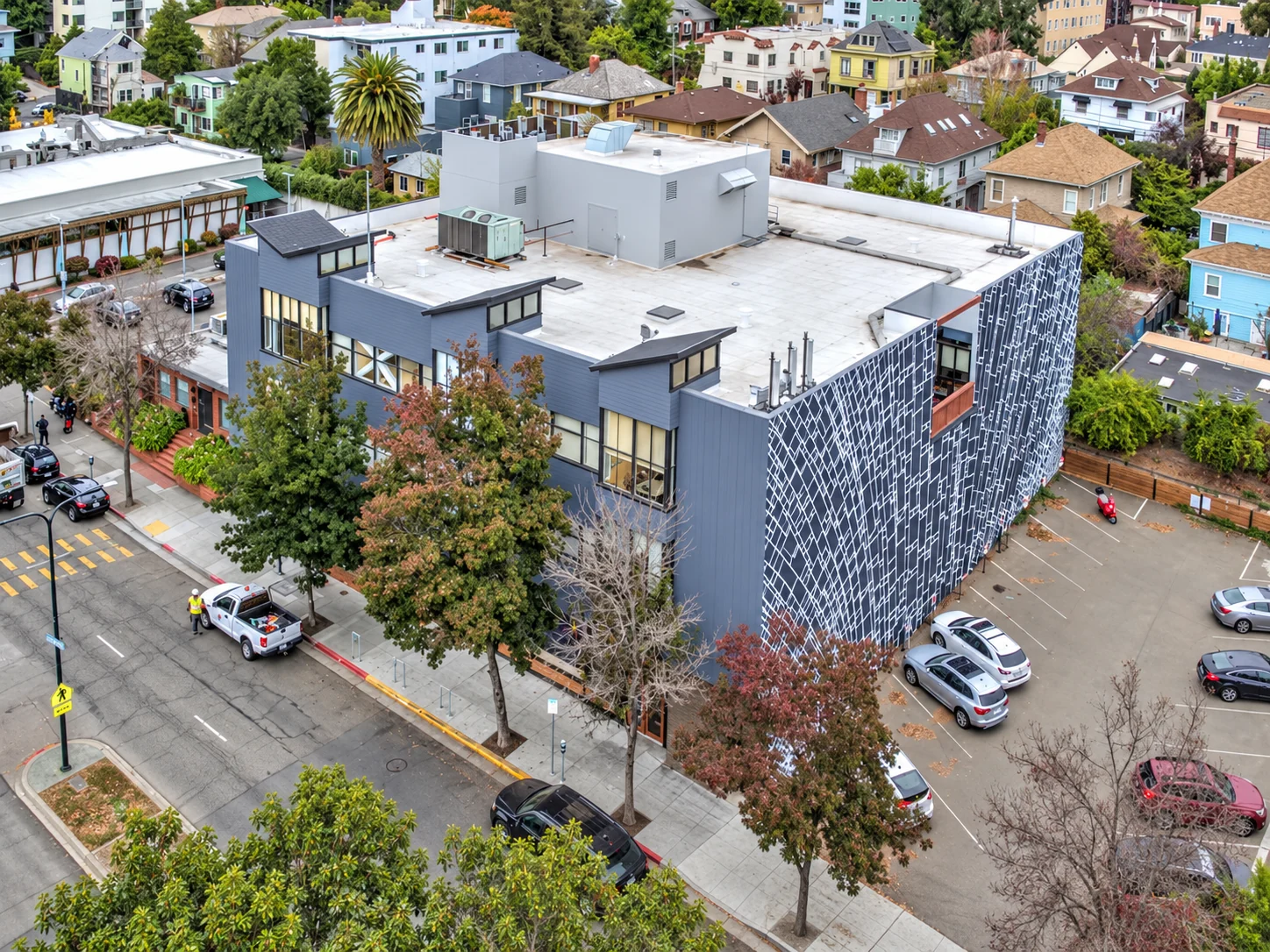 Building aerial view